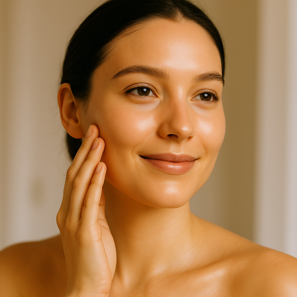 Appliquer la crème à la vitamine A A313 dans le cadre d'une routine de soins simple