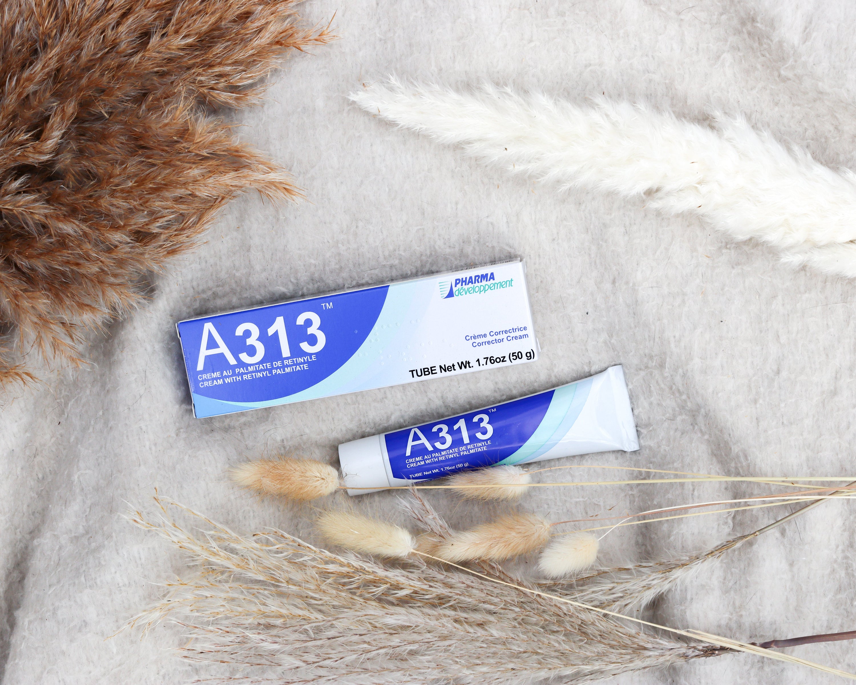 Creme A313 mit Retinol und Vitamin A, Tube und Etui